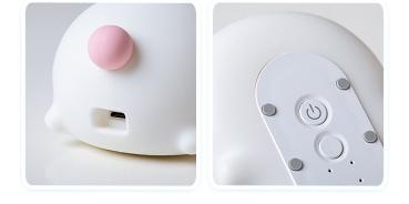360Home Kaninchen wiederaufladbare Silikonlampe für das Bett